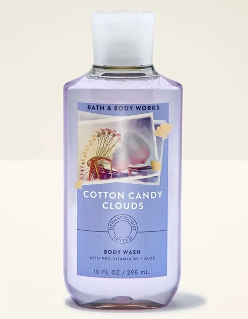 NEW! Bath & Body Works Cotton Candy Clouds Pro Vitamin B5 + Aloe Body Wash
